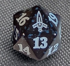 MTG Murders at Karlov Manor D20 Spin Down Die Dice Blue